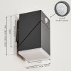 TOOGONG Outdoor Wall Light LED anthracite, 1-light source, Motion sensor