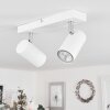 JAVEL Ceiling Light chrome, white, 2-light sources