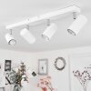 JAVEL Ceiling Light chrome, white, 4-light sources