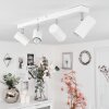 JAVEL Ceiling Light chrome, white, 4-light sources