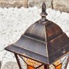 HALLA pedestal light gold, black, 1-light source