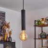 WHEELWRIGHT Pendant Light matt nickel, black, 1-light source