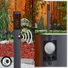 GABORONE path light anthracite, 1-light source, Motion sensor