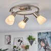 ALDANA Ceiling Light matt nickel, 3-light sources