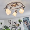 ALDANA Ceiling Light matt nickel, 3-light sources