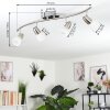 CHAPOD Ceiling Light matt nickel, 4-light sources
