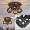 TEHERAN Ceiling Light black, 3-light sources