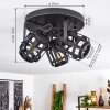 TEHERAN Ceiling Light black, 3-light sources