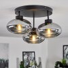 HAIKALA Ceiling Light Smoke-coloured, 3-light sources