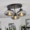 HAIKALA Ceiling Light Smoke-coloured, 3-light sources