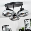 HAIKALA Ceiling Light Smoke-coloured, 3-light sources