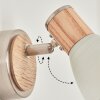 ICALMA Wall Light Light wood, matt nickel, 1-light source