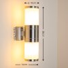 TOLSONA Outdoor Wall Light stainless steel, 2-light sources