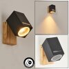AUCHAC Outdoor Wall Light Wood like finish, Ecru, 1-light source