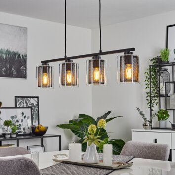 PAJONALES Pendant Light black, 4-light sources