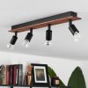CASTILLO Ceiling Light Dark wood, black, 4-light sources