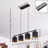 Alsen Pendant Light black, 4-light sources