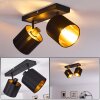 Ceiling Light Alsen black-gold, 2-light sources