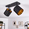 Ceiling Light Alsen black-gold, 2-light sources
