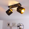 Ceiling Light Alsen black-gold, 2-light sources