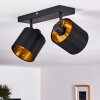 Ceiling Light Alsen black-gold, 2-light sources