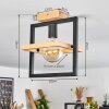 Espenel Ceiling Light Light wood, black, 1-light source