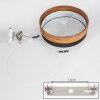 Vrolle Ceiling Light Light wood, matt nickel, 3-light sources