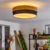 Vrolle Ceiling Light Light wood, matt nickel, 3-light sources