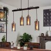 Vaurois Pendant Light brass, black, 4-light sources