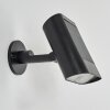Usmagama solar wall lamp LED black, 1-light source, Motion sensor