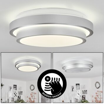 Subles Ceiling Light LED silver, 1-light source, Motion sensor