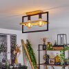 Espenel Ceiling Light Light wood, black, 2-light sources