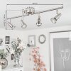 Lonquimay Ceiling Light matt nickel, 4-light sources