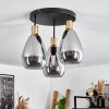 Lincura Ceiling Light brass, black, 3-light sources