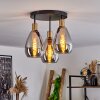 Lincura Ceiling Light brass, black, 3-light sources