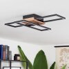Avelal Ceiling Light LED Light wood, Wood like finish, black, 1-light source