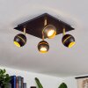Tome Ceiling Light LED brass, black, 4-light sources