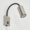 Javel Wall Light matt nickel, black, 1-light source