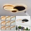 Ipinco Ceiling Light LED gold, black, transparent, clear, 1-light source, Remote control