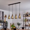 Lincura Pendant Light brass, black, 4-light sources