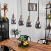 Lincura Pendant Light brass, black, 4-light sources