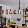 Lincura Pendant Light brass, black, 4-light sources