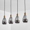 Lincura Pendant Light brass, black, 4-light sources
