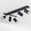 Javel Ceiling Light chrome, black, 5-light sources