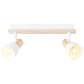 Brilliant Daintree Ceiling Light Ecru, white, 2-light sources