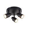 Brilliant Andres Ceiling Light LED black, 3-light sources