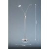 FHL easy Luna Floor Lamp LED matt nickel, 2-light sources