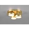 Trio Franklin Ceiling Light LED brass, 3-light sources