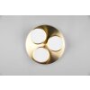 Trio Franklin Ceiling Light LED brass, 3-light sources