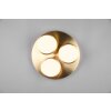 Trio Franklin Ceiling Light LED brass, 3-light sources